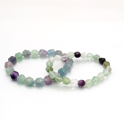 Браслет из флюорита крупная грань