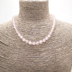 Бусы из розового кварца 8мм грань