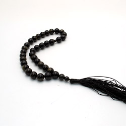 Фото товара четки из обсидиана золотистого 10мм 33 бусины