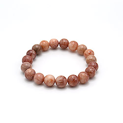 Браслет из кварца цвет солнечный темный 10мм