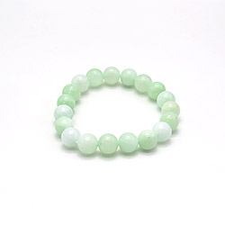 Браслет из кварца цвет яблочный хризопраз 10мм