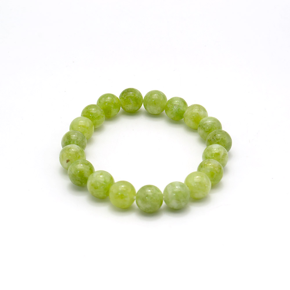 Фото товара браслет из кварца цвет хризолит 10мм