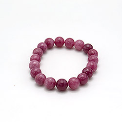 Браслет из кварца цвет арбузный турмалин 10мм