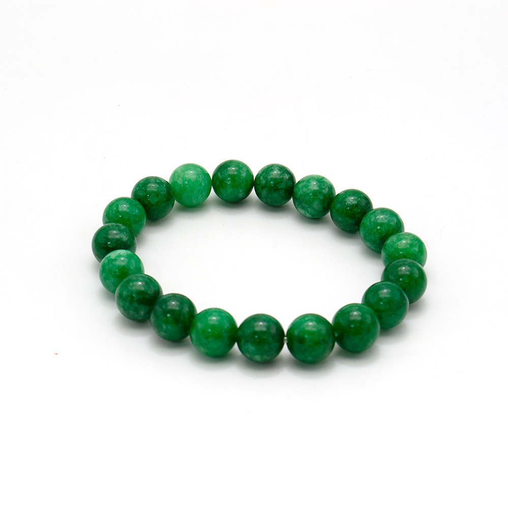 Фото товара браслет из кварца цвет изумрудный 10мм