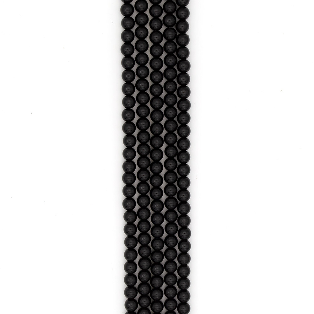 Фото товара агат имитация шар цвет черный 10 мм