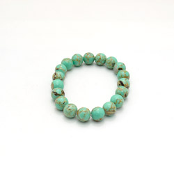 Фото товара браслет мозаика цвет мята с гелиотисом 8мм