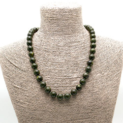 Бусы из змеевика шар 12 мм 