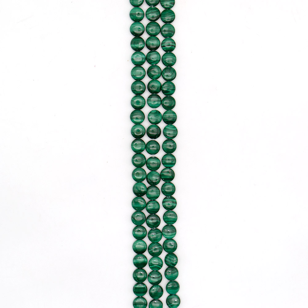 Фото товара малахит натура таблетка круглая 10 мм