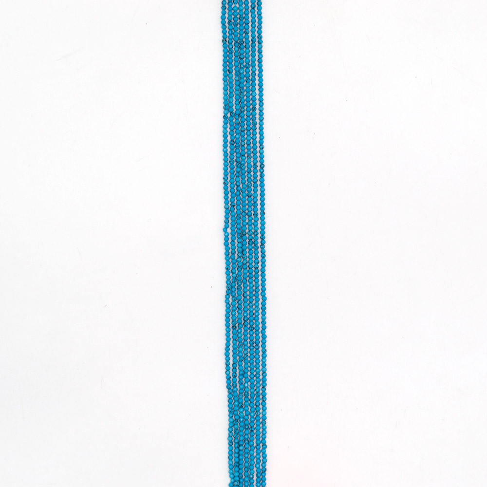 Фото товара бирюза имитация шар 2 мм граненый