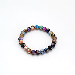 Браслет агат "мозаика" микс 8мм