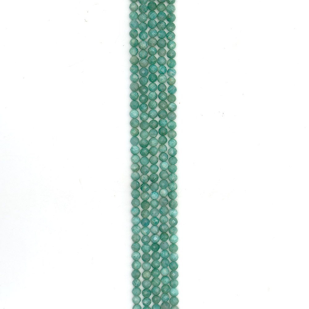 Фото товара амазонит шар 6 мм грань люкс