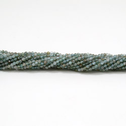 Микс голубого и турмализированного кварца шар 2 мм граненый