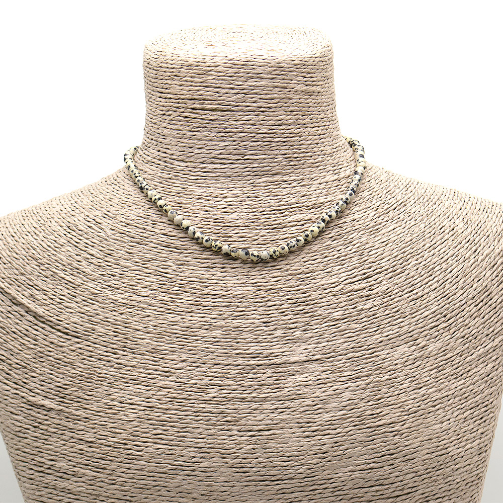 Фото товара бусы-чокер яшма перепелиная 4 мм