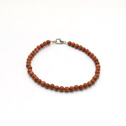 Браслет из авантюрина синтетического коричневого 4мм