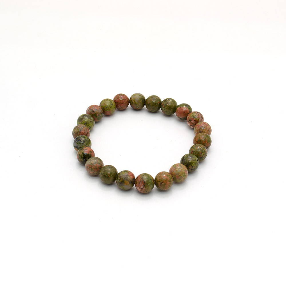 Фото товара браслет яшма унакит 8мм грань