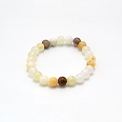 Браслет из оникса белого 8мм