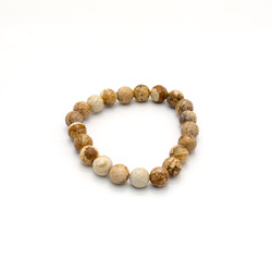 Браслет из яшмы песчанной грань 10мм