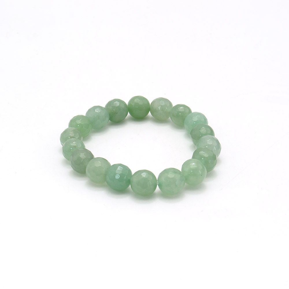 Фото товара браслет из авантюрина зеленого натура шар грань 10мм