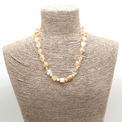 Бусы из цитрина квадрат грань 10мм