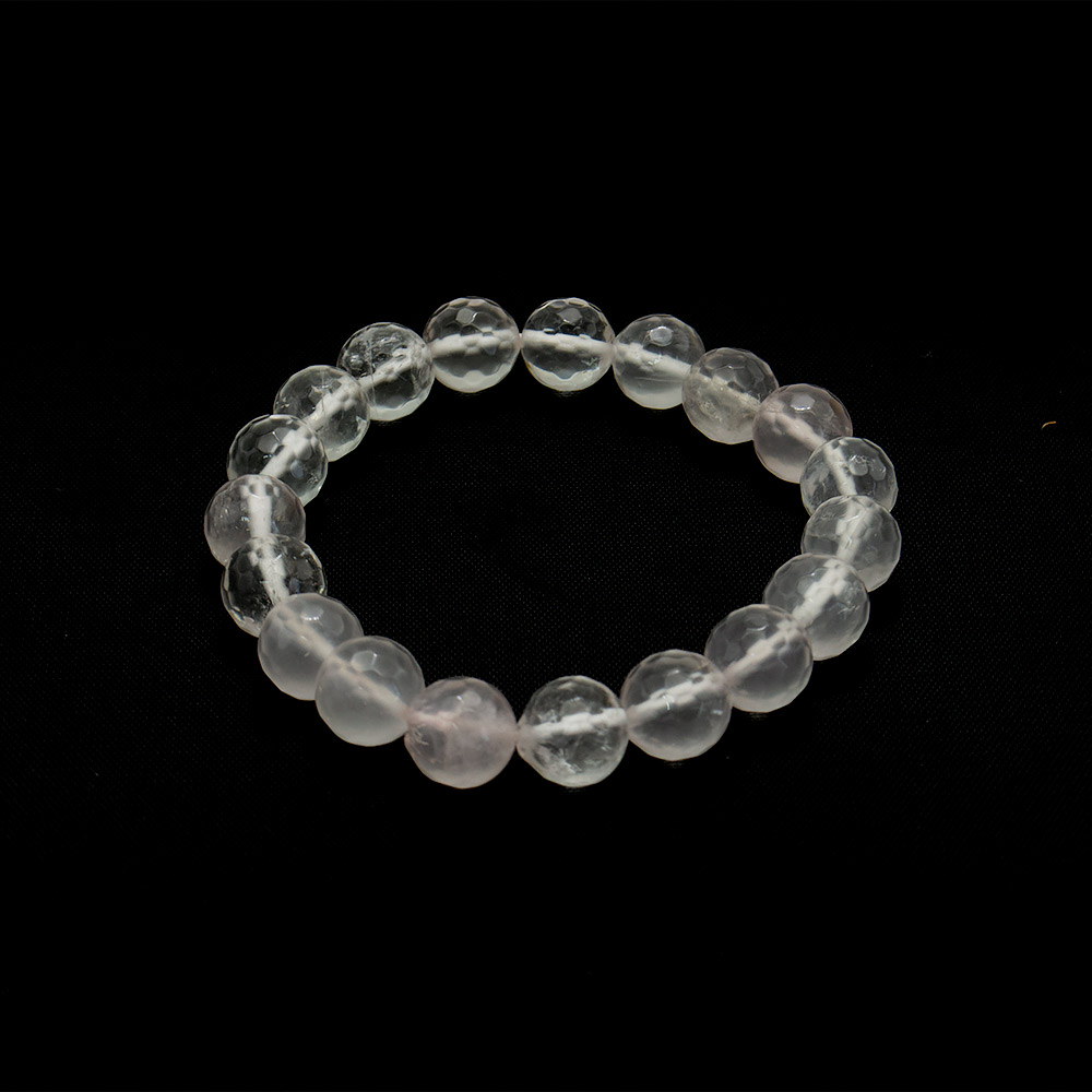 Фото товара браслет из горного хрусталя грань 10мм
