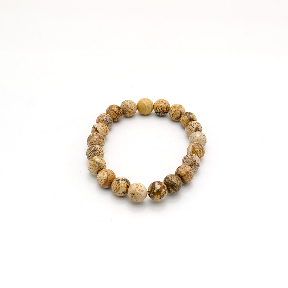 Фото товара браслет яшма песчаная грань 8мм