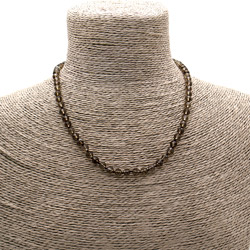 Бусы раухтопаз грань люкс 6мм