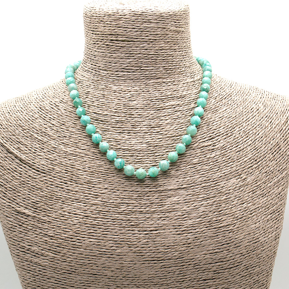 Фото товара бусы амазонит грань люкс 8мм