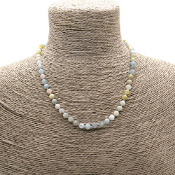 Бусы морганит грань люкс 6мм