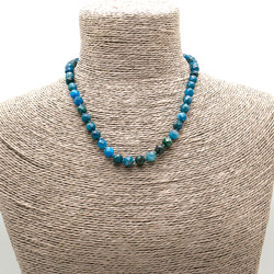 Бусы апатит грань люкс 8мм