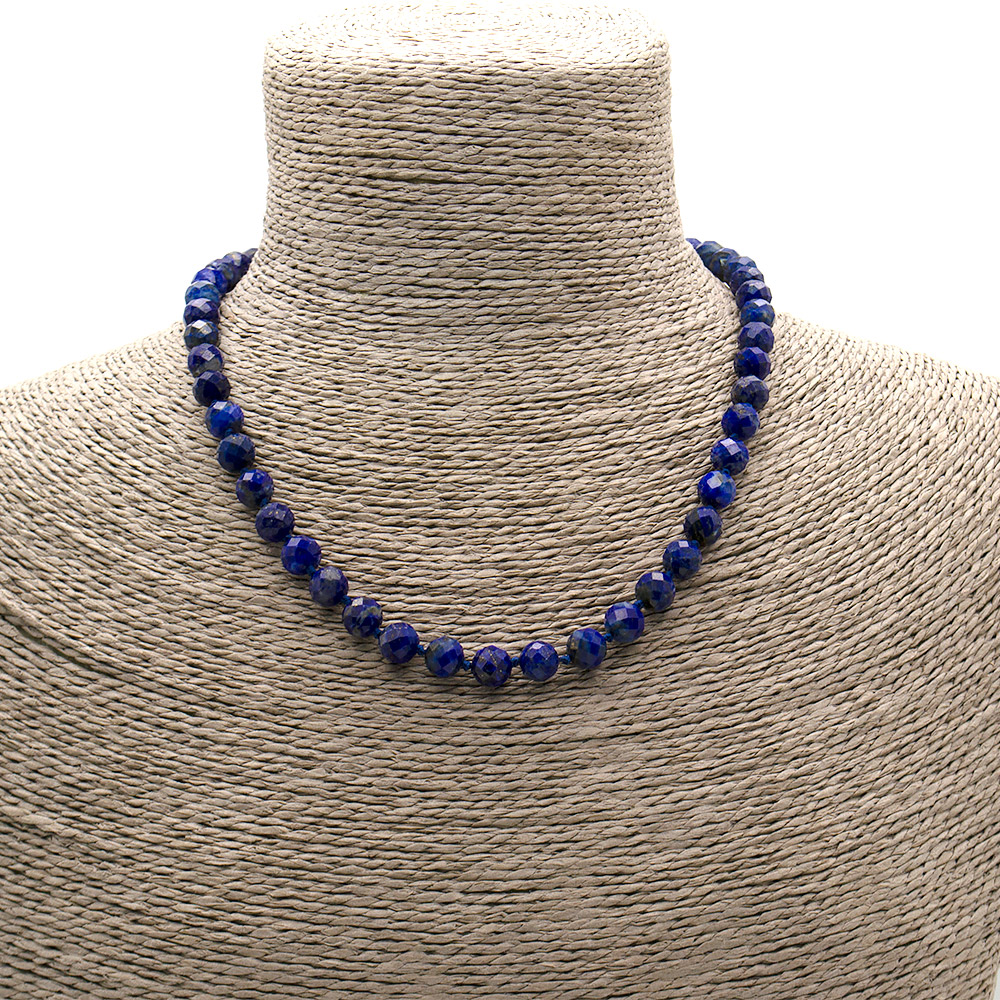 Фото товара бусы лазурит грань люкс 8мм