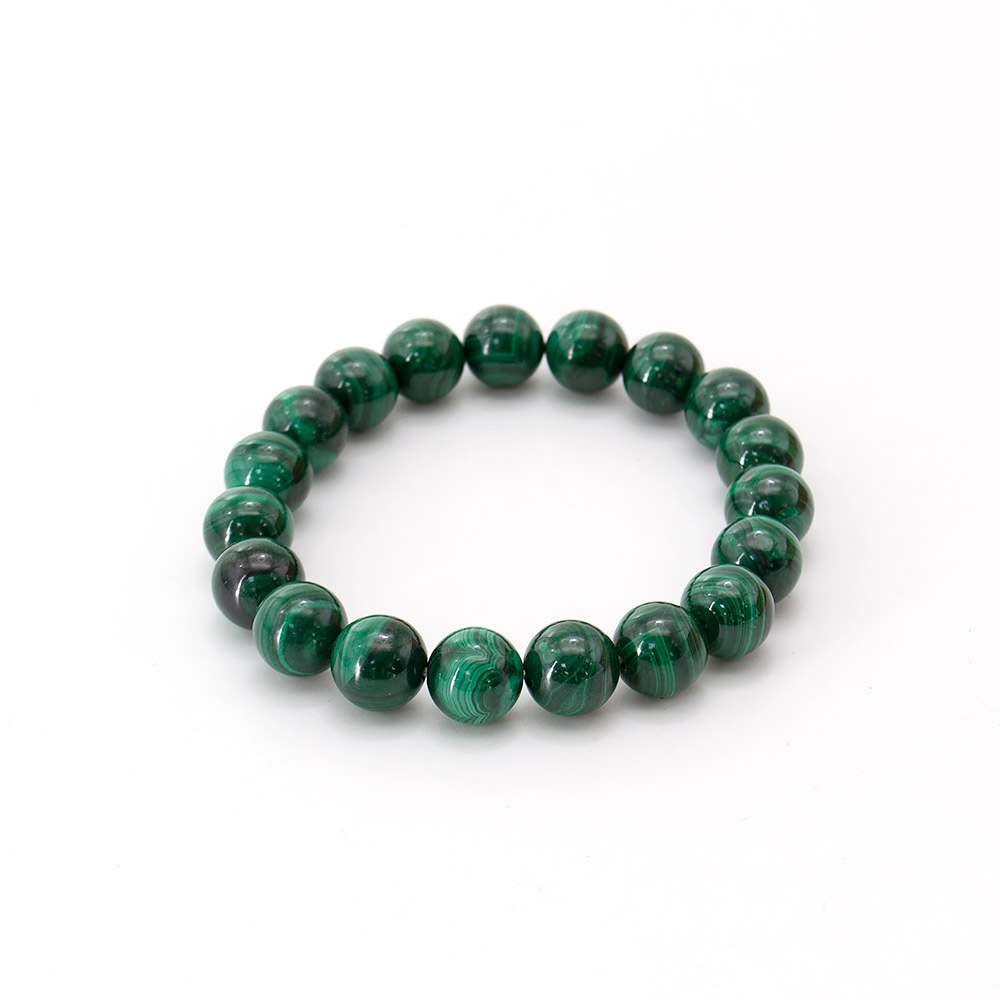 Фото товара браслет из малахита натура 10мм