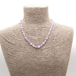 Фото товара бусы из аметиста лавандового галтовка 8*6 мм