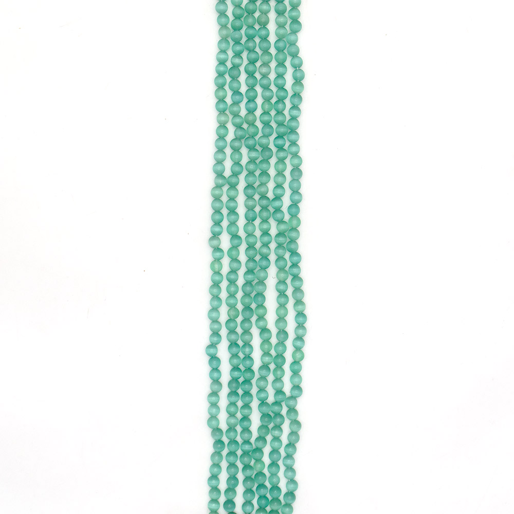 Фото товара кошачий глаз имитация шар цвет темная мята 6 мм