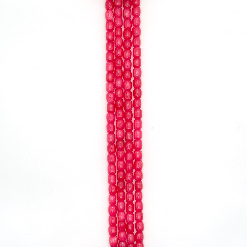 Фото товара кварц цвет фуксия бочата 11*9 мм