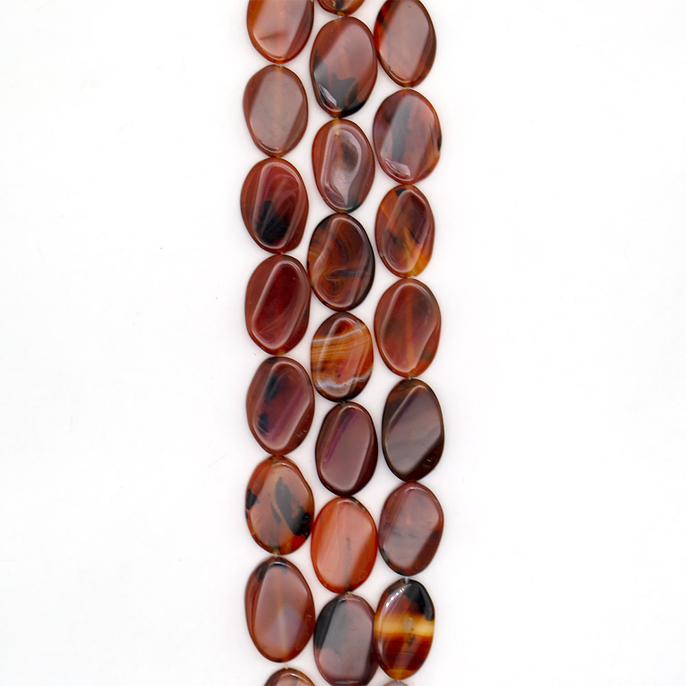 Фото товара сердолик рыжий таблетка овальная витая 20*30 мм