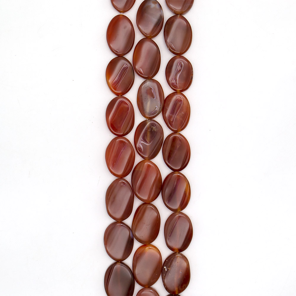 Фото товара сердолик темный таблетка овальная витая 20*30 мм