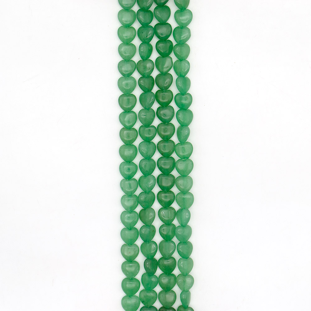 Фото товара авантюрин зеленый натура сердце 12*12 мм