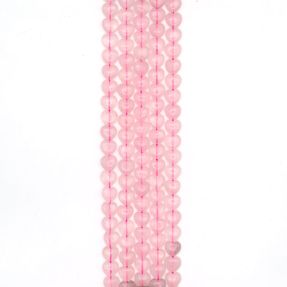 Фото товара розовый кварц сердце 12*12 мм