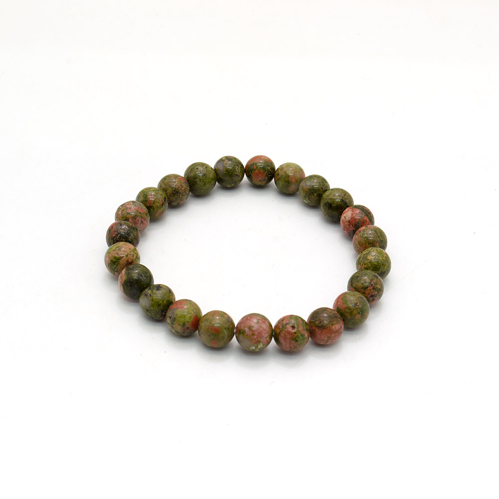 Фото товара браслет из яшмы унакит 8мм