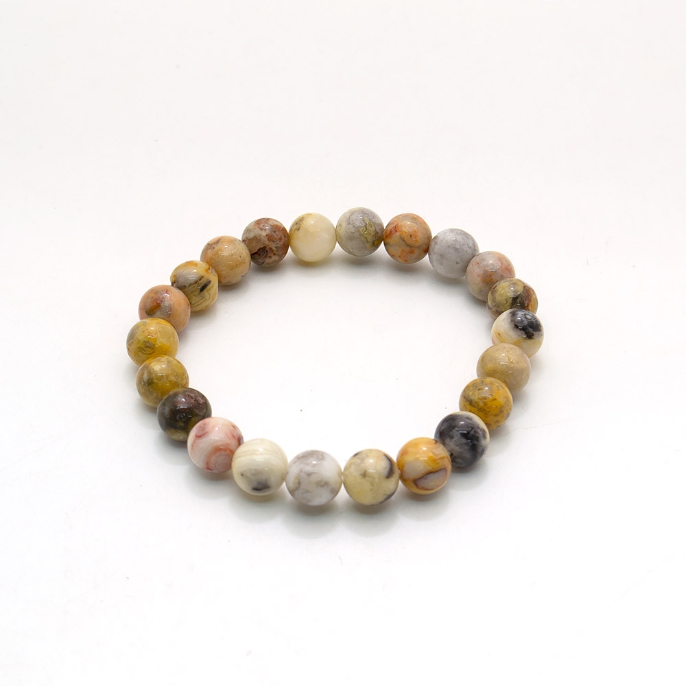 Фото товара браслет из яшмы желтой 8мм