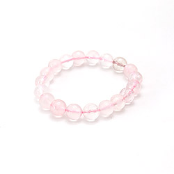 Фото товара браслет из розового кварца грань