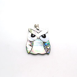 Кулон "Сова" перламутр