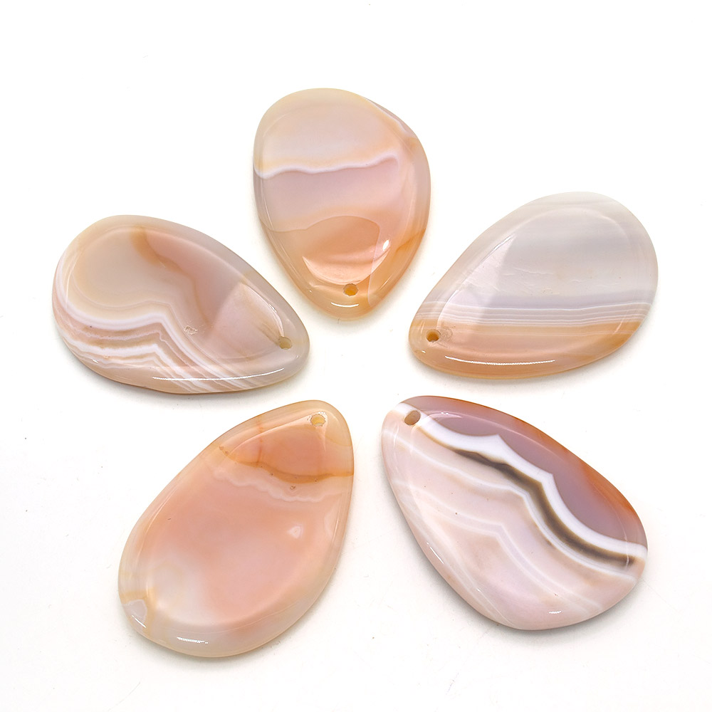 Фото товара кулон из агата цвет бежевый 40*60 мм