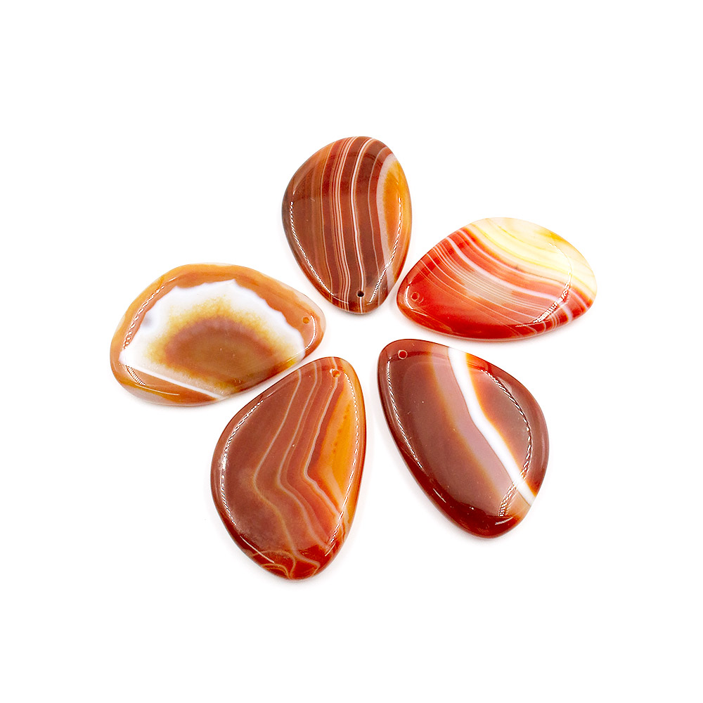 Фото товара кулон из агата цвет сердолик 40*60 мм