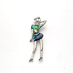 Брошь-кулон "Юность" гелиотис