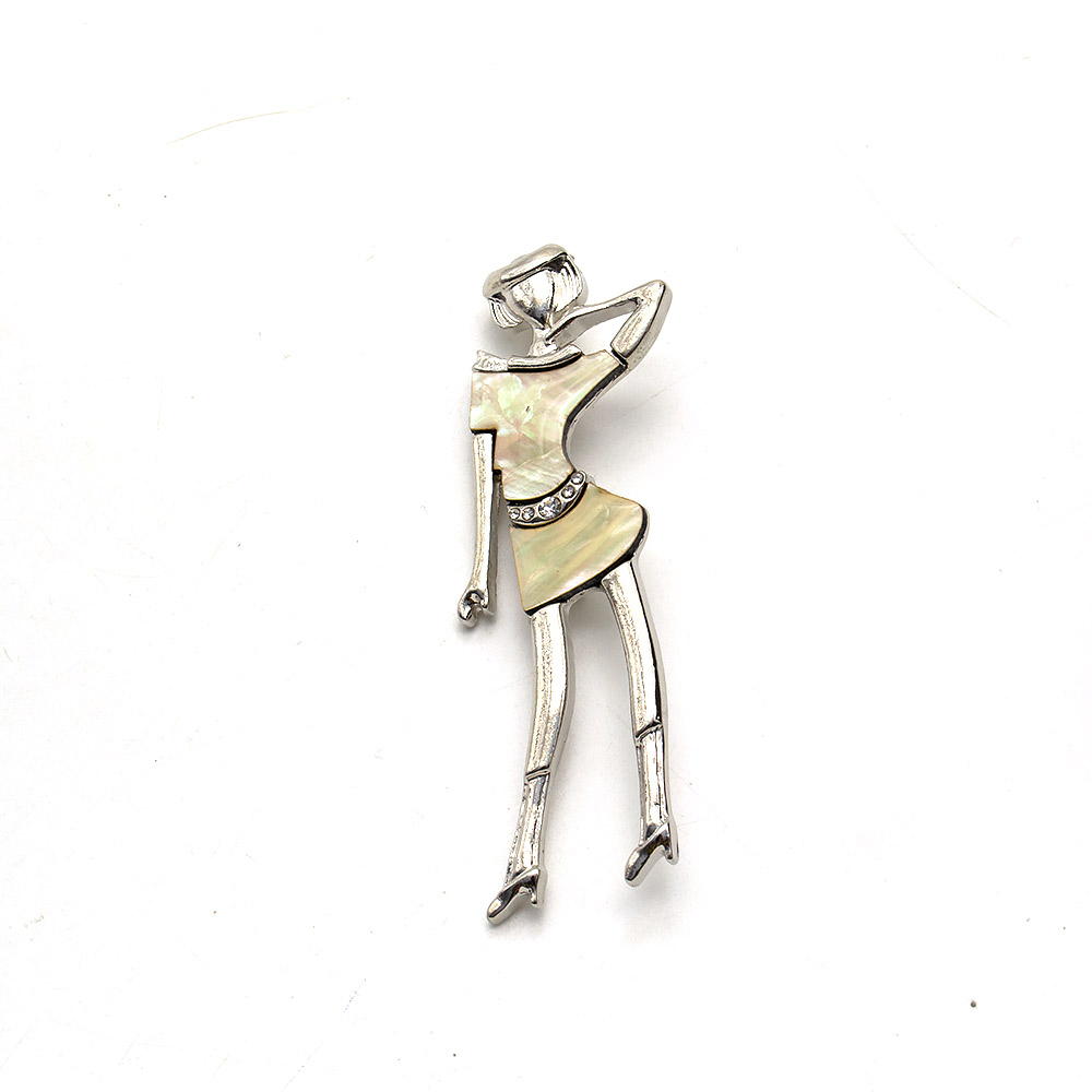 Фото товара брошь-кулон "юность" перламутр