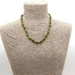 Бусы из нефрита бочонок 6*9 мм