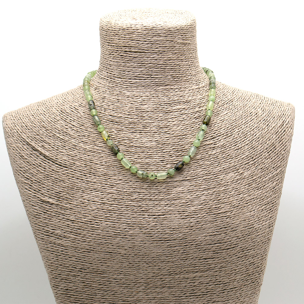 Фото товара бусы из пренита бочонок 6*9 мм