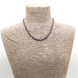 Фото товара бусы из гематита шар грань 3 мм