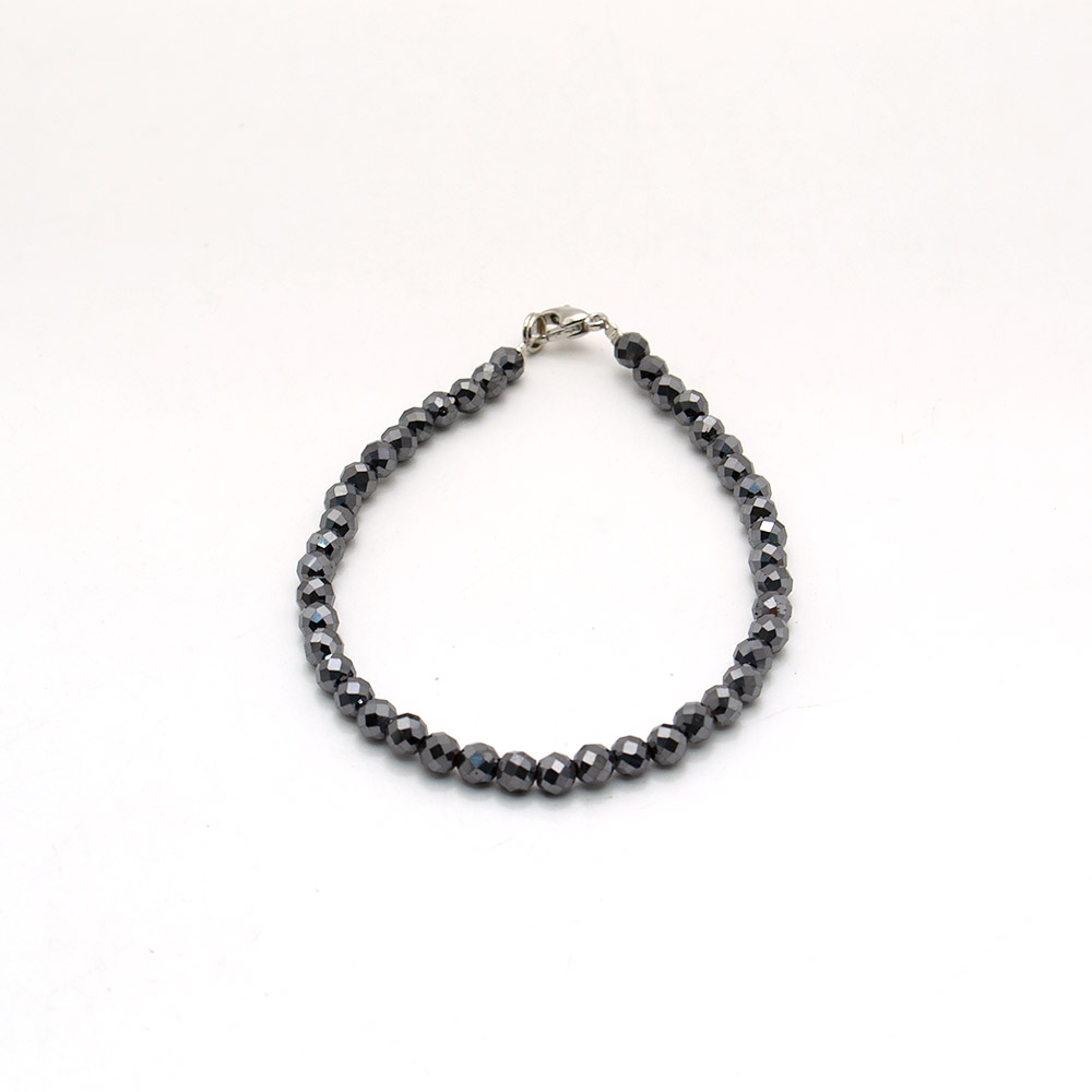 Фото товара браслет из гематита грань 4мм